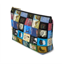Books Pattern Accessory Pouch For Book Lovers -Home Fashion Store 057b0b86135e415911d88208c4891ce6