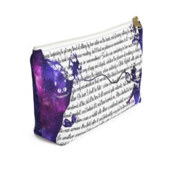 Alice In Wonderland Book Page Accessory Pouch For Book Lovers