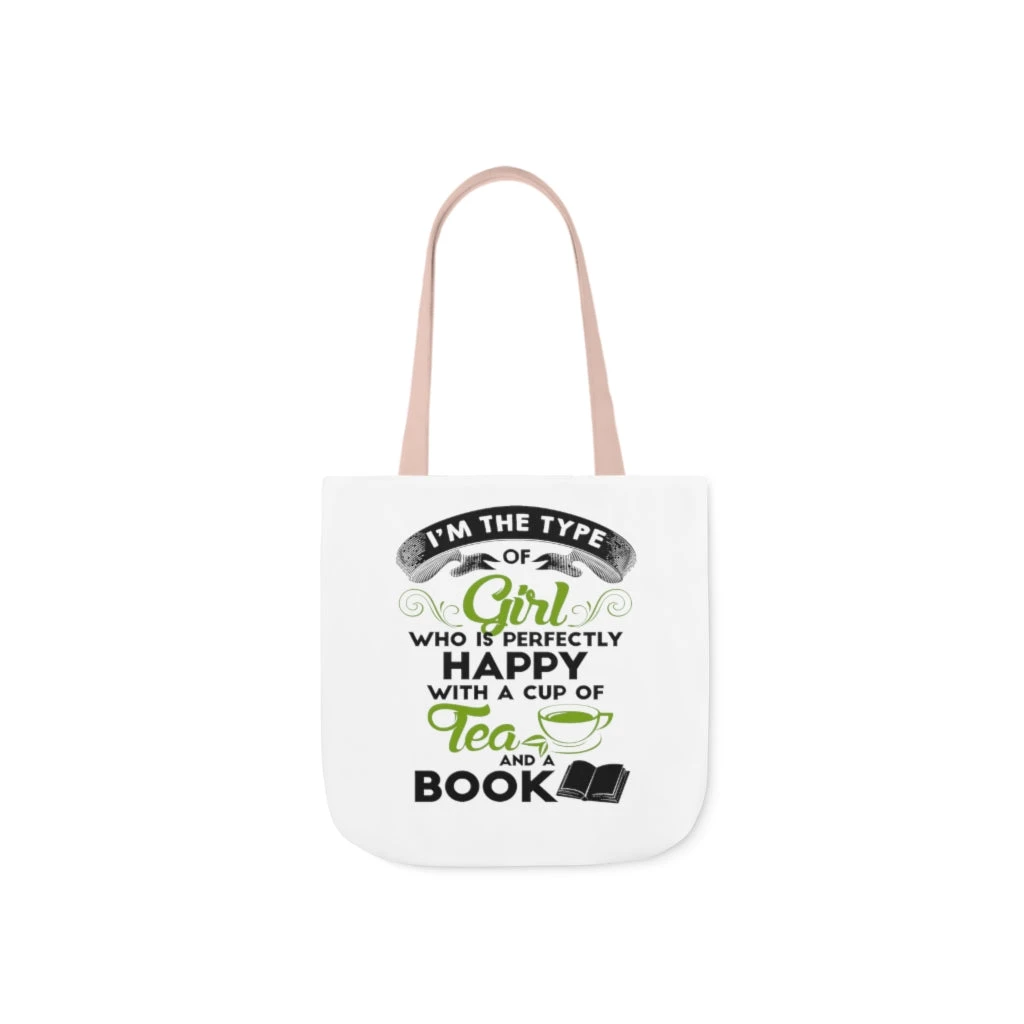 A Cup Of Tea And A Book Canvas Tote Bag - Vintage Style 19 A Cup Of Tea And A Book Canvas Tote Bag - Vintage Style - Image 17