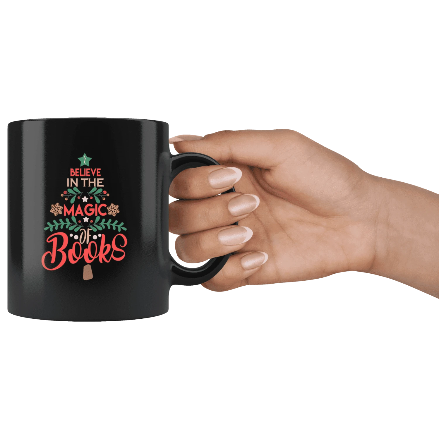 "The Magic Of Books"11oz Black Mug 5 "The Magic Of Books"11oz Black Mug - Image 3