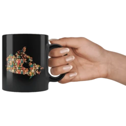 "Canada Bookish Map"11oz Black Mug -Home Fashion Store 0xthfjo9hokd0rx0wyolmce9