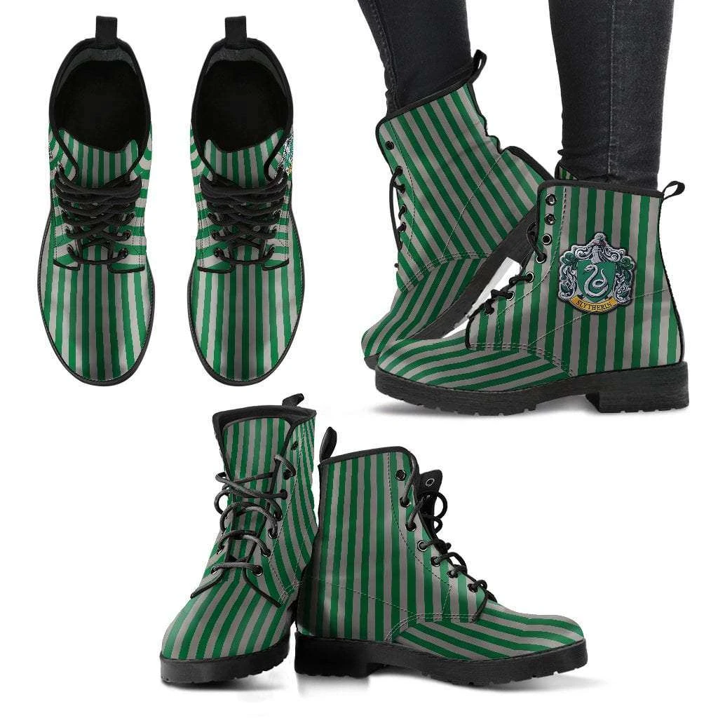 HP Slytherin Women's Leather Boots 3 HP Slytherin Women's Leather Boots