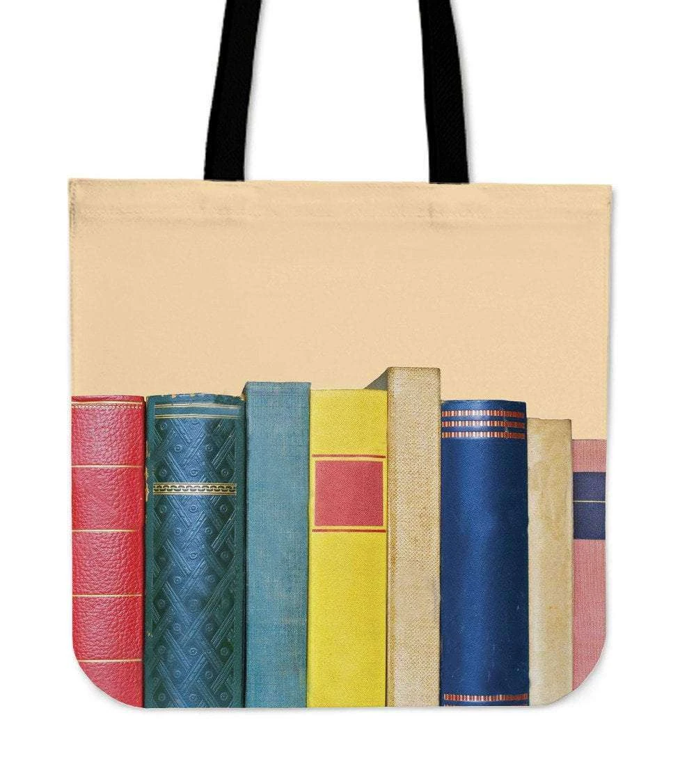 Book Spine Canvas Tote Bag 3 Book Spine Canvas Tote Bag