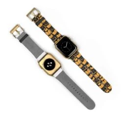 Yellow Bookish Pattern Design Watch Band For Apple Watch -Home Fashion Store 10ef25817508dd965acf5d0a01bfaf5e