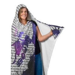 Alice's Adventures In Wonderland Book Page Hooded Blanket -Home Fashion Store 11c789rirwmtsuhd097vxkqc