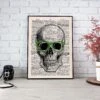 Nerdy Skull Vintage Dictionary Poster -Home Fashion Store 15