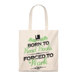 Born To Read Books Canvas Tote Bag - Vintage Style -Home Fashion Store 1fc6d4a9494f8365f2653dcf238a0aed
