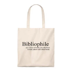 Bibliophile Canvas Tote Bag - Vintage Style -Home Fashion Store 22013720f5d2774532d6b30a16b824cb