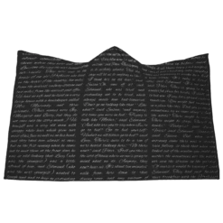 The Lion, The Witch And The Wardrobe Book Page Hooded Blanket