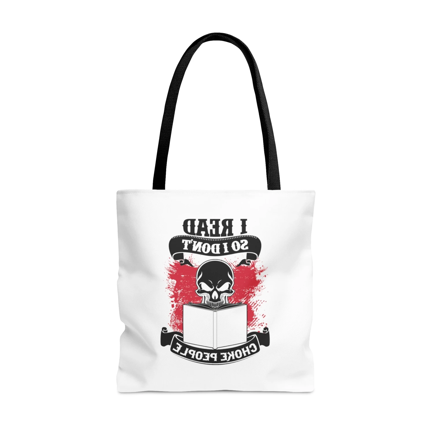 I Read So I Don't Choke People Canvas Tote Bag 5 I Read So I Don't Choke People Canvas Tote Bag - Image 3