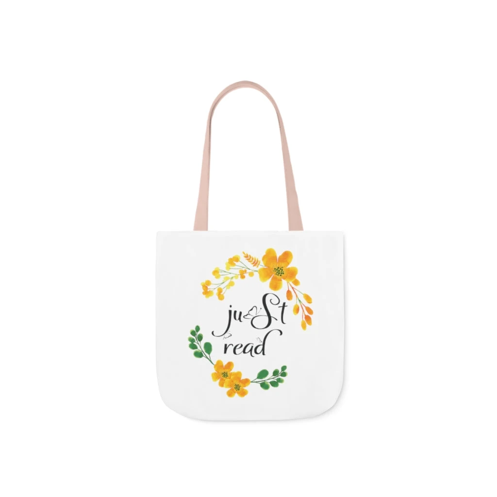 Just Read Floral Canvas Tote Bag - Vintage Style 19 Just Read Floral Canvas Tote Bag - Vintage Style - Image 17