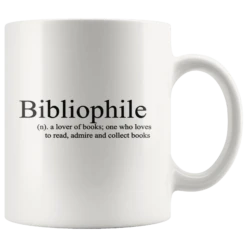"Bibliophile"11oz White Mug
