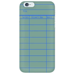 Library Card Phone Case Green -Home Fashion Store 3AKb3CX3TLwsGjzt8cLMfM3yCWksFP 3098 front