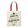 Born To Read Books Canvas Tote Bag - Vintage Style -Home Fashion Store 424cfa3db1c64fd21aab6dc062ece23a