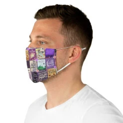 The Color Purple Book Covers Fabric Face Mask -Home Fashion Store 43afab298874396cd8fa88ece52a3372