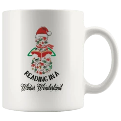 "Reading In A Winter Wonderland" 11oz White Mug