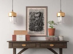 Gandalf Vintage Dictionary Poster