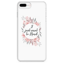Want To Read Floral Phone Case White -Home Fashion Store 55WDGt3G4bhWH226PDw77HxUeMLG8H 1976 front