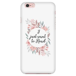 Want To Read Floral Phone Case White -Home Fashion Store 55WDGt3G4bhWH226PDw77HxUeMLG8H 840 front