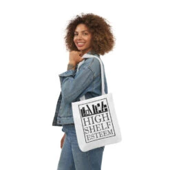 High Shelf Esteem Canvas Tote Bag - Vintage Style -Home Fashion Store 57b2cf8a4940f9eaca6a8576ebba9127