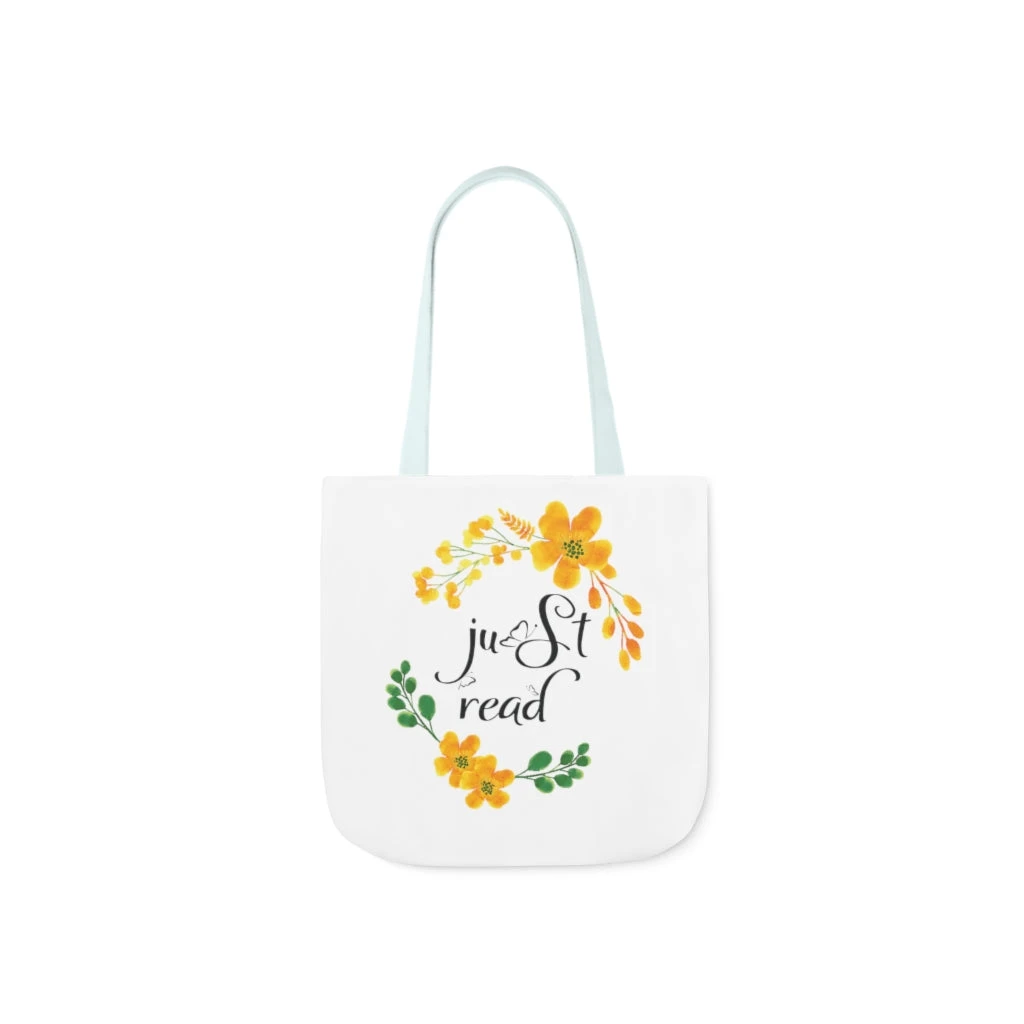 Just Read Floral Canvas Tote Bag - Vintage Style 16 Just Read Floral Canvas Tote Bag - Vintage Style - Image 14