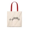 Book Heartbeat Canvas Tote Bag - Vintage Style -Home Fashion Store 63a5f85f7736eae2b2a4dc99a68e7c6d