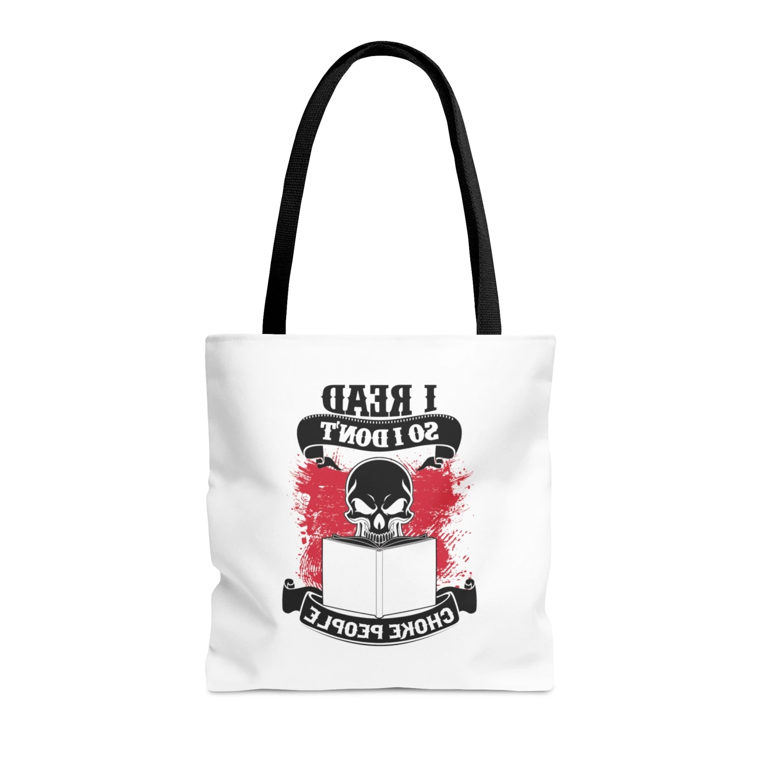 I Read So I Don't Choke People Canvas Tote Bag 3 I Read So I Don't Choke People Canvas Tote Bag