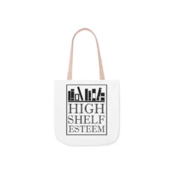 High Shelf Esteem Canvas Tote Bag - Vintage Style -Home Fashion Store 699179049629295ea1b2c2c4f45dc089