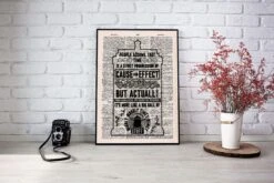 Doctor Who Vintage Dictionary Poster