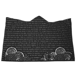 Night Circus Book Page Hooded Blankets