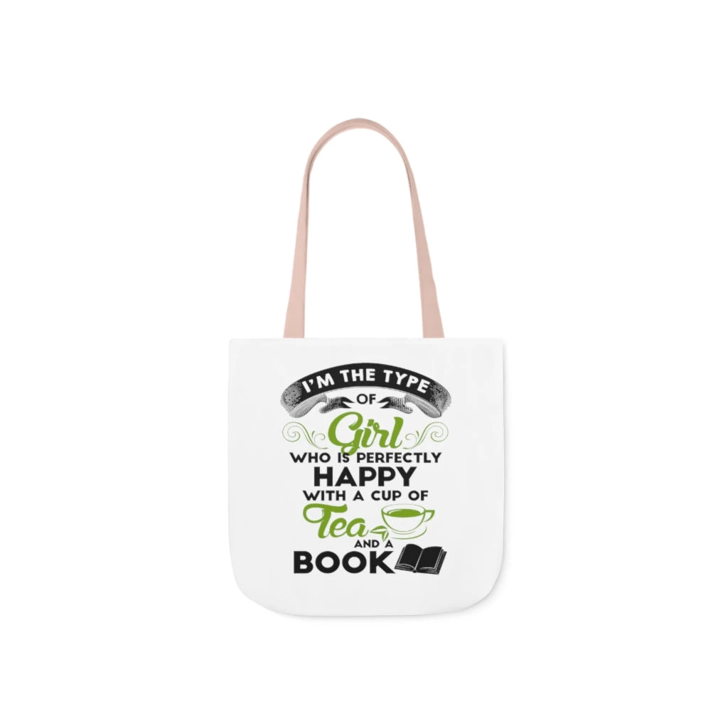 A Cup Of Tea And A Book Canvas Tote Bag - Vintage Style 20 A Cup Of Tea And A Book Canvas Tote Bag - Vintage Style - Image 18
