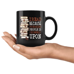 "I Read"11oz Black Mug -Home Fashion Store 815lfy7xww07usfro04te19f