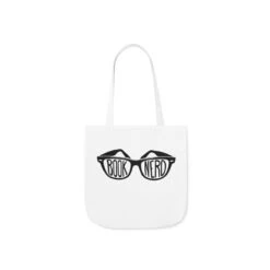 Book Nerd Canvas Tote Bag - Vintage Style