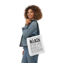 High Shelf Esteem Canvas Tote Bag - Vintage Style -Home Fashion Store 8399d99f6b61298fedbc43c70635e239