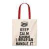Let The Librarian Handle It Canvas Tote Bag - Vintage Style 1 Let The Librarian Handle It Canvas Tote Bag - Vintage Style -Home Fashion Store 86bb3d8c9fba99a07dc3bcd8d796f506