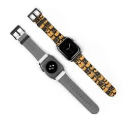 Yellow Bookish Pattern Design Watch Band For Apple Watch -Home Fashion Store 8a1ceb1af9049aaf9cf225f161cf390b