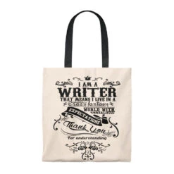 I'm A Writer Canvas Tote Bag - Vintage Style -Home Fashion Store 8fabd36b60d3dfc63f5e514c403910bb