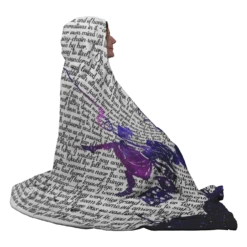 Alice's Adventures In Wonderland Book Page Hooded Blanket -Home Fashion Store 8hadscqhs0idlg2dr6ije7iv