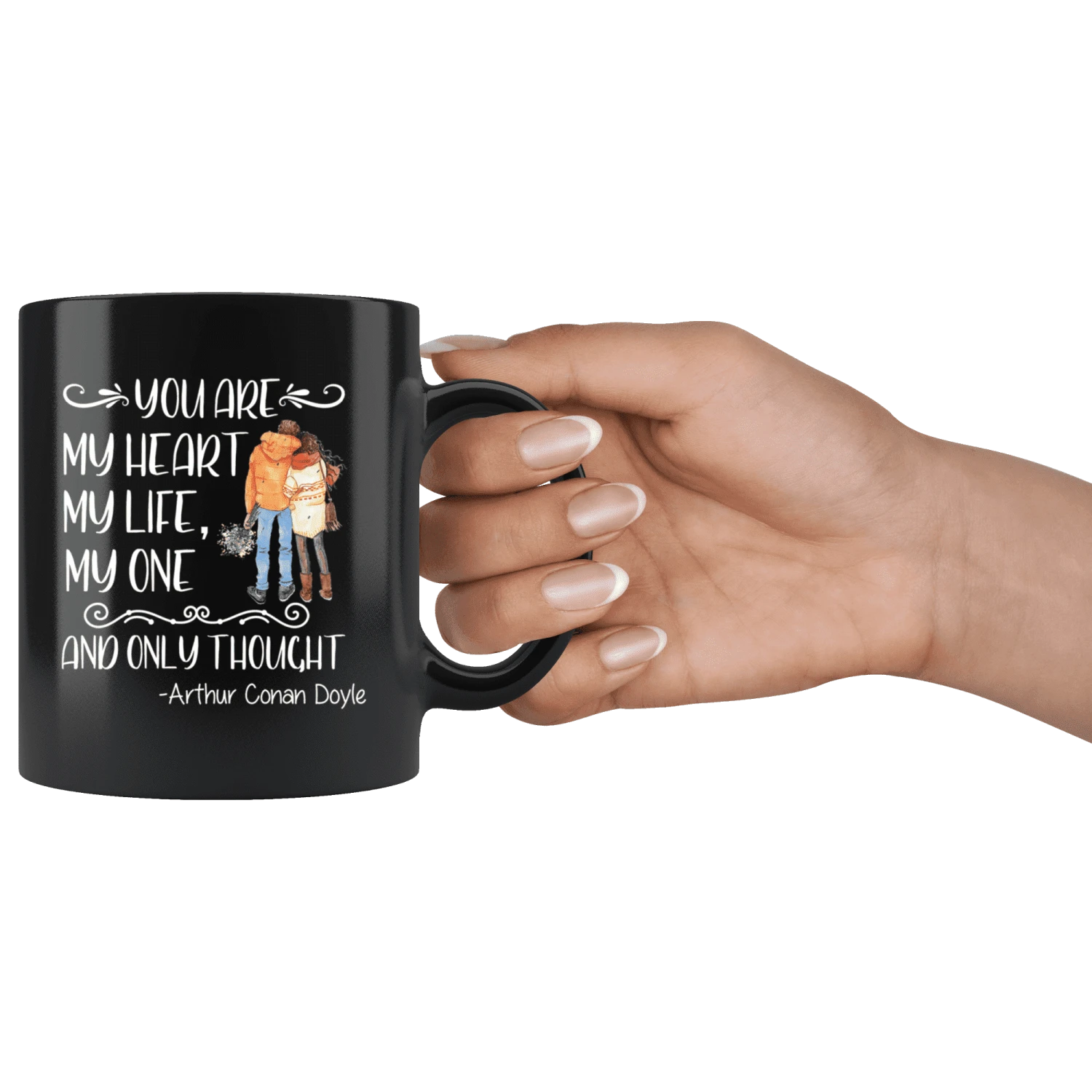 "My Heart,My Life"11oz Black Mug 5 "My Heart,My Life"11oz Black Mug - Image 3