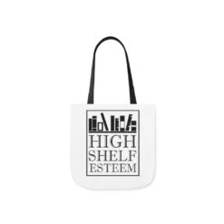 High Shelf Esteem Canvas Tote Bag - Vintage Style -Home Fashion Store 92073298f40f3ab7a5c28e7a25ea313f