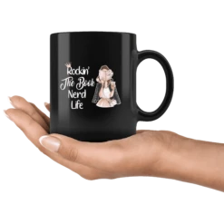 "The Book Nerd Life"11oz Black Mug 9 "The Book Nerd Life"11oz Black Mug -Home Fashion Store 979tsomt8awpfgztgms3yh6f