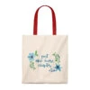 One More Chapter Floral Canvas Tote Bag - Vintage Style 1 One More Chapter Floral Canvas Tote Bag - Vintage Style -Home Fashion Store 9bf7a797044daa09010c3c8a32c28a2e