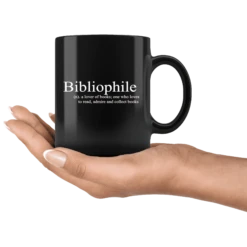"Bibliophile"11oz Black Mug -Home Fashion Store 9e69ronc1gm66aad19b8upkj