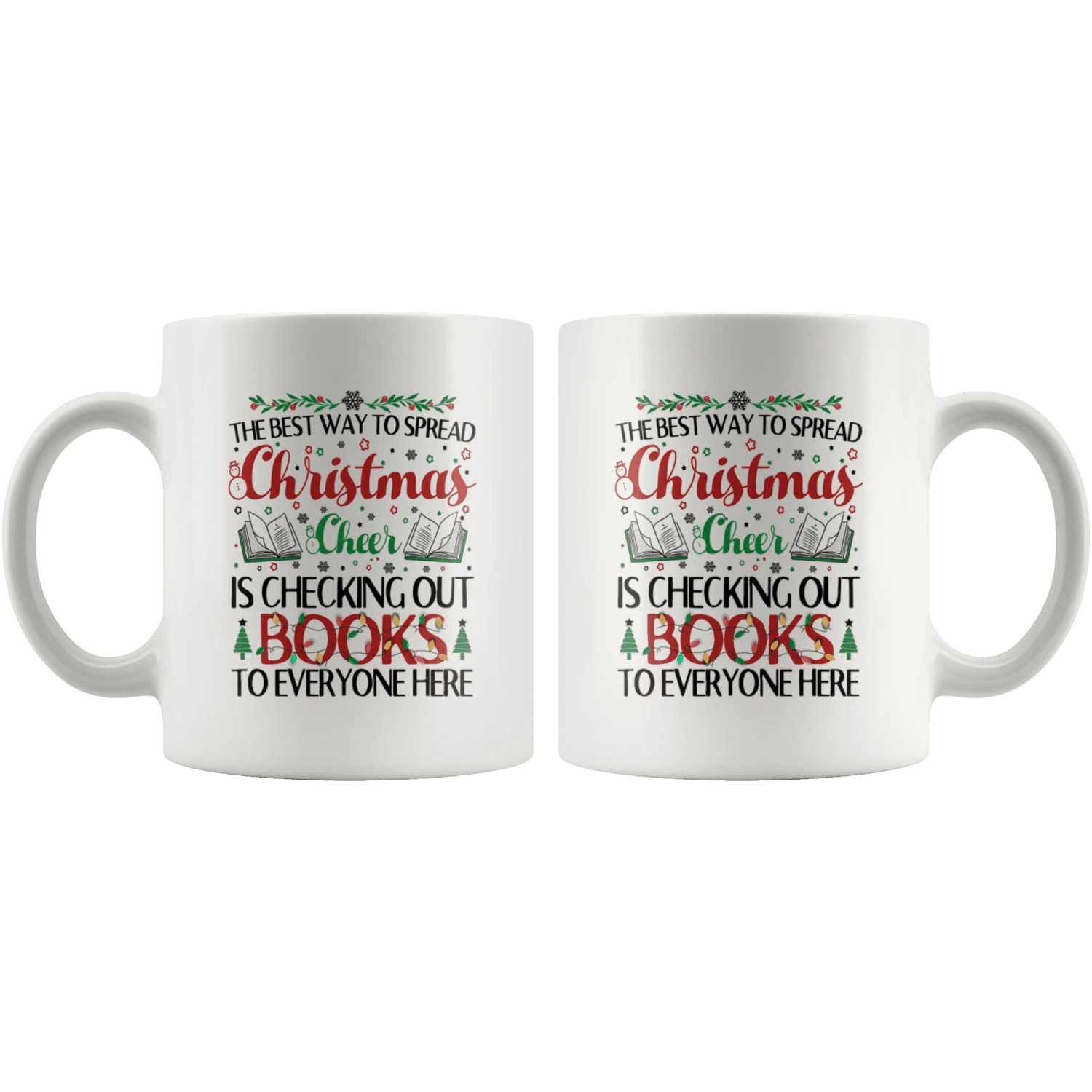 "Christmas Cheer"11oz White Christmas Mug 6 "Christmas Cheer"11oz White Christmas Mug - Image 4