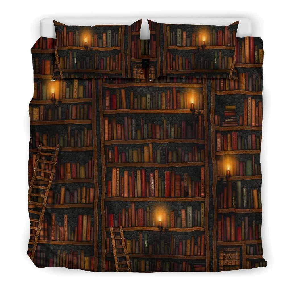 Dream Library Bookish Bedding 3 Dream Library Bookish Bedding