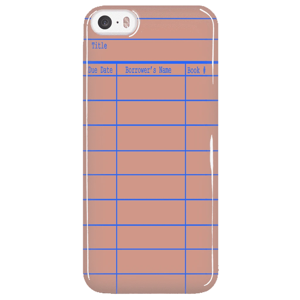 Library Card Phone Case Red 4 Library Card Phone Case Red - Image 3