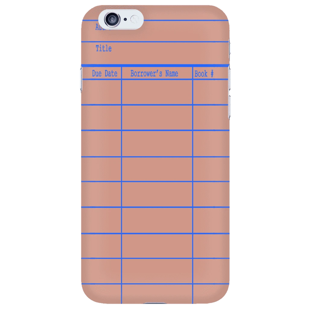 Library Card Phone Case Red 6 Library Card Phone Case Red - Image 5