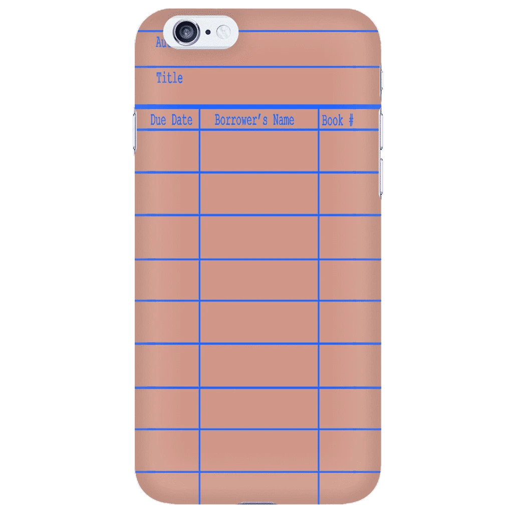 Library Card Phone Case Red 5 Library Card Phone Case Red - Image 4