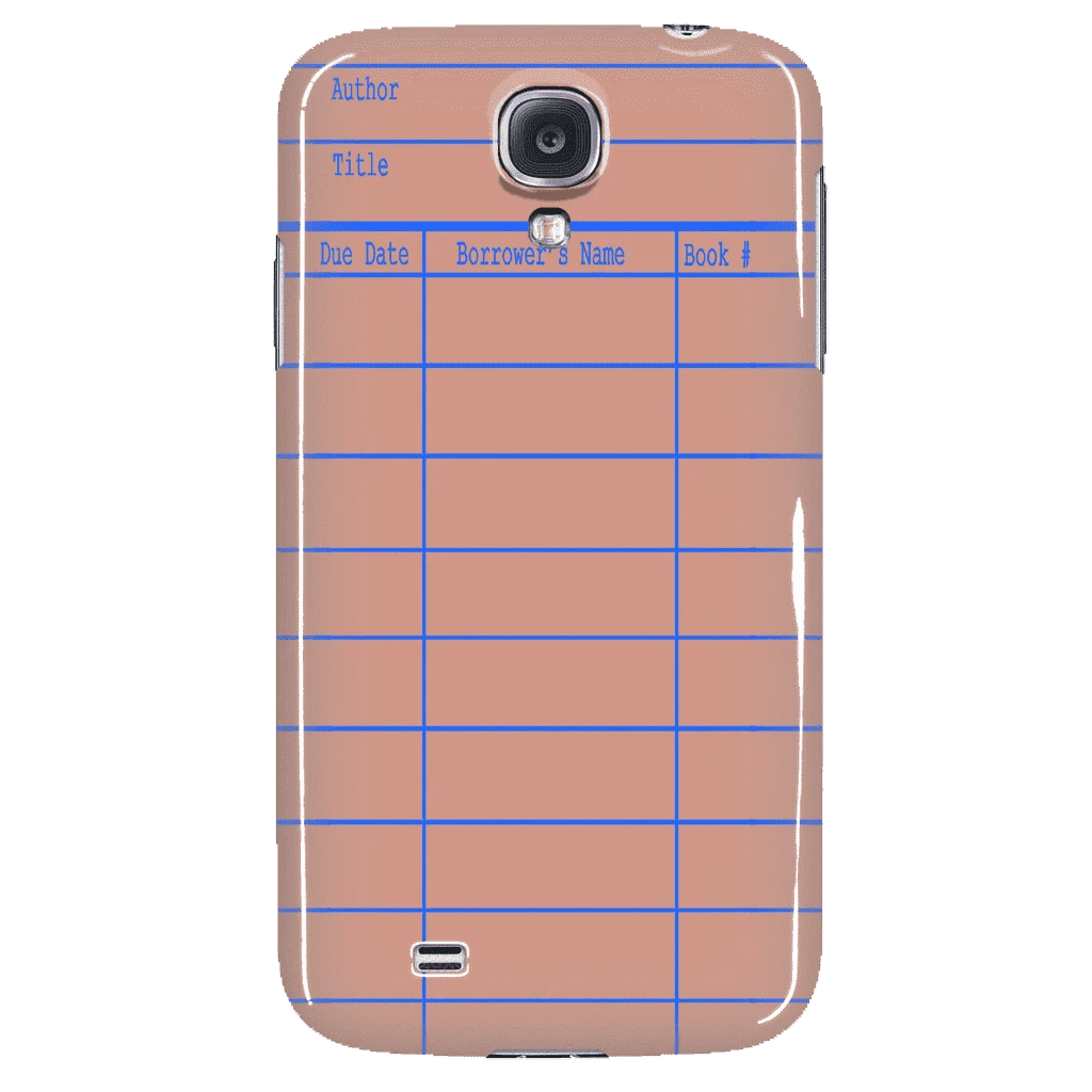 Library Card Phone Case Red 2 Library Card Phone Case Red