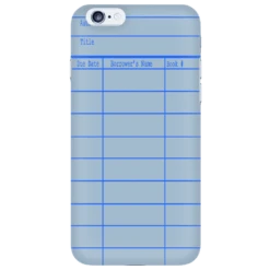 Library Card Phone Case Blue -Home Fashion Store KyzF2rpbFPxpg2pZGb6ybjjtd9YngV 3854 front